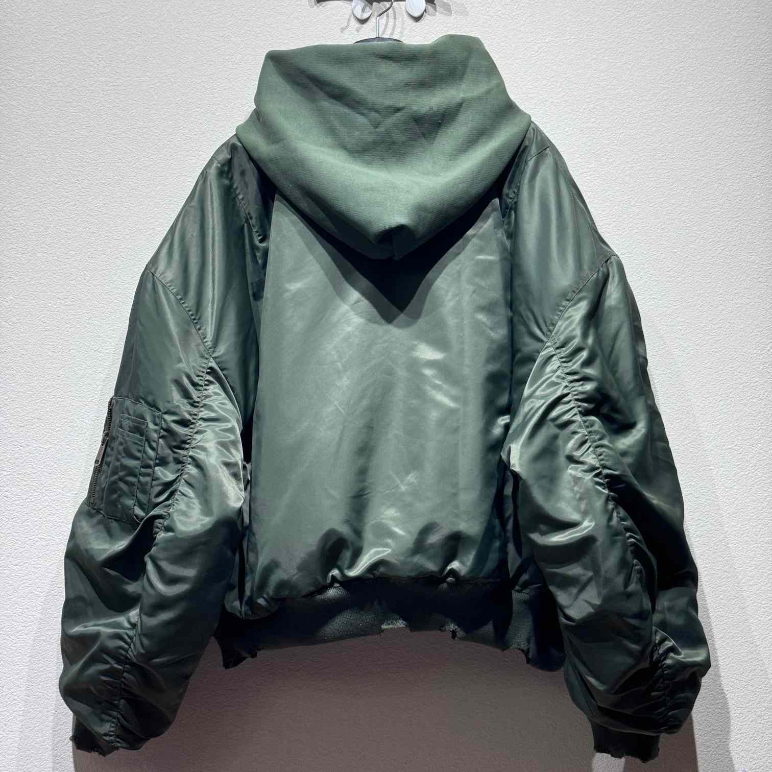 Balenciaga Hooded Bomber Jacket - DesignerGu