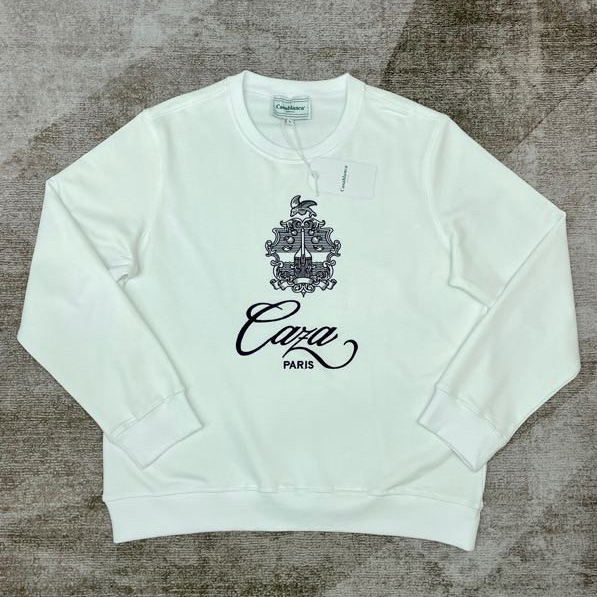 Casablanca Embroidered-logo Organic Cotton Sweatshirt   c672 - DesignerGu