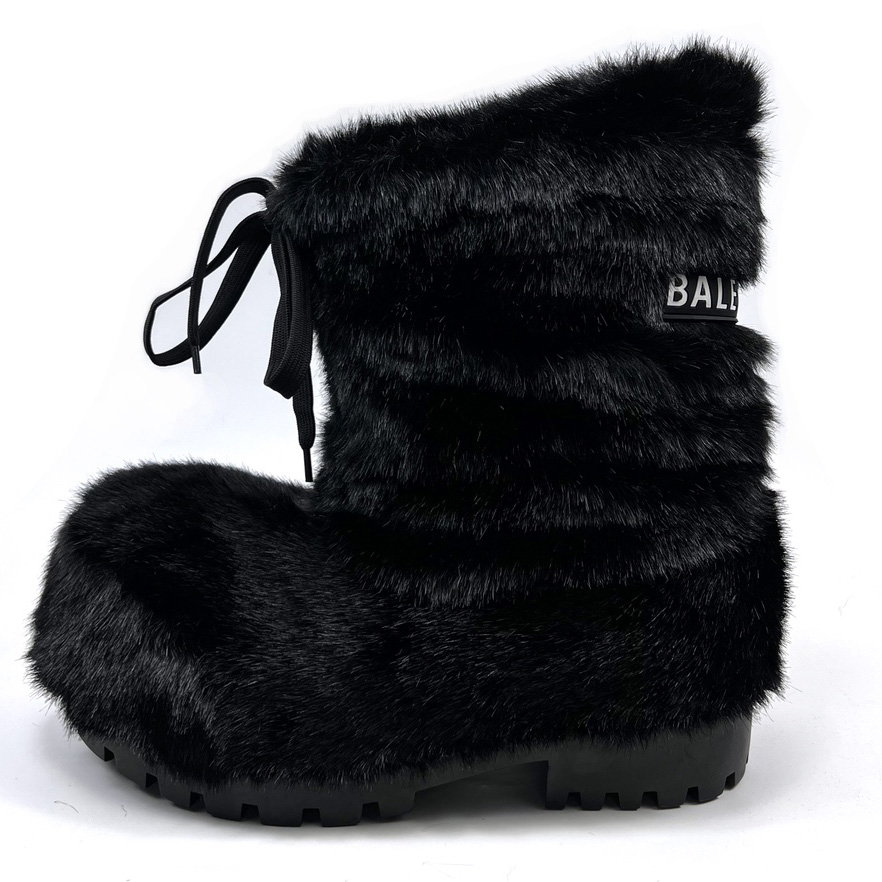 Balenciaga Alaska Low Faux-fur Boots - DesignerGu