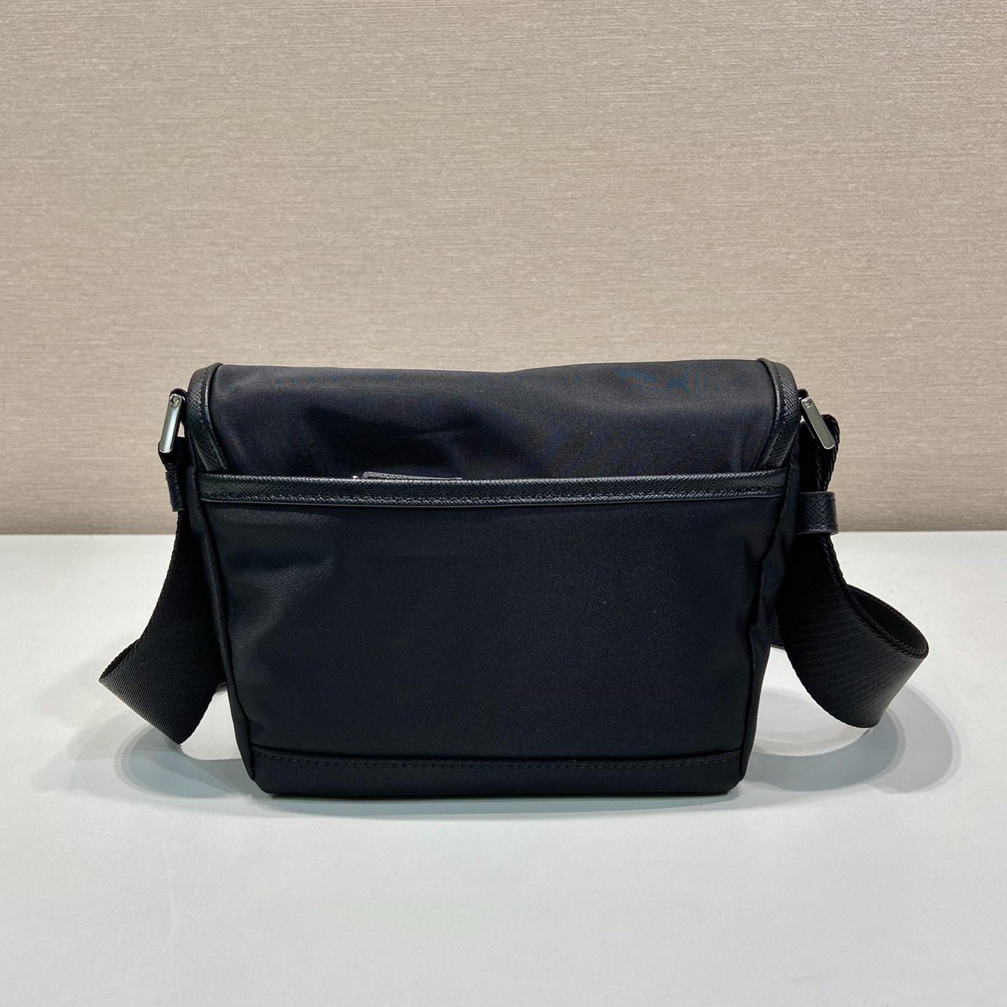 Prada Re-Nylon and Saffiano Leather Shoulder Bag - DesignerGu