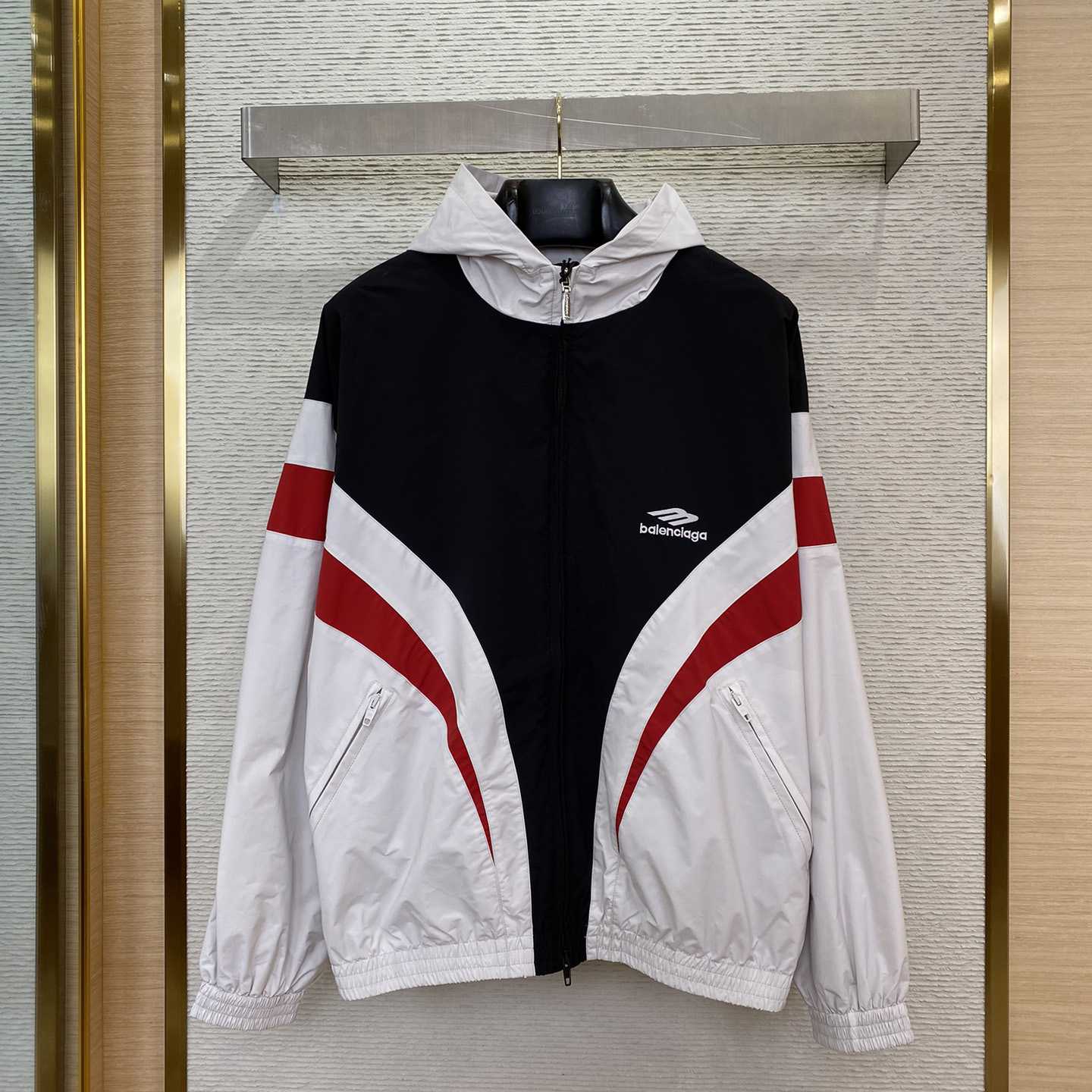 Balenciaga 3B Sports Icon Hooded Jacket - DesignerGu