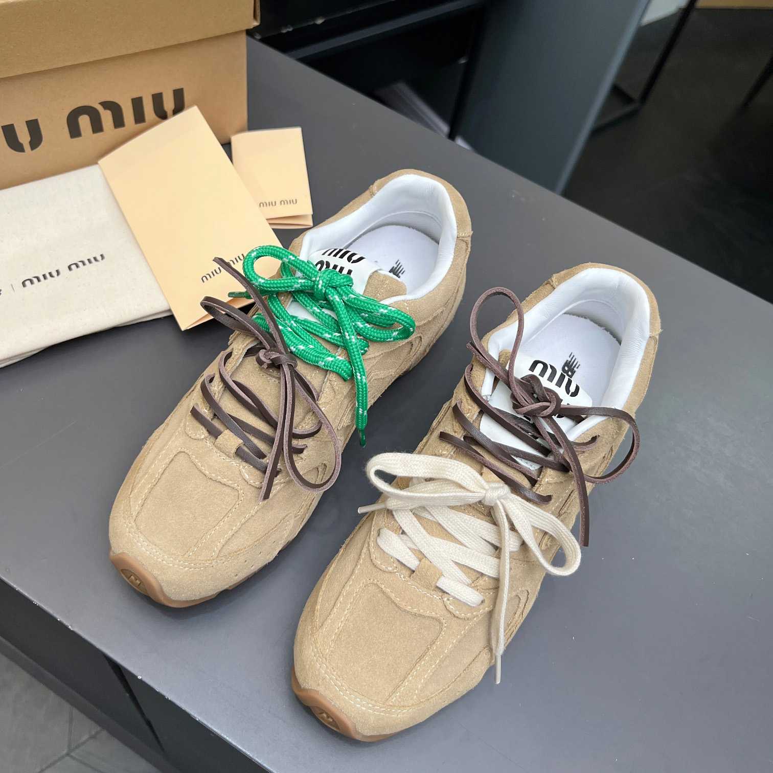 Miu Miu x New Balance 530 Sneakers - DesignerGu