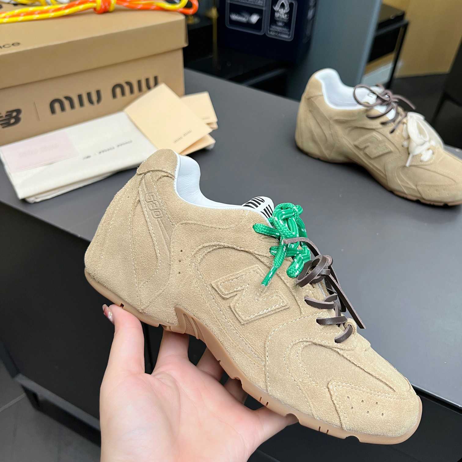 Miu Miu x New Balance 530 Sneakers - DesignerGu