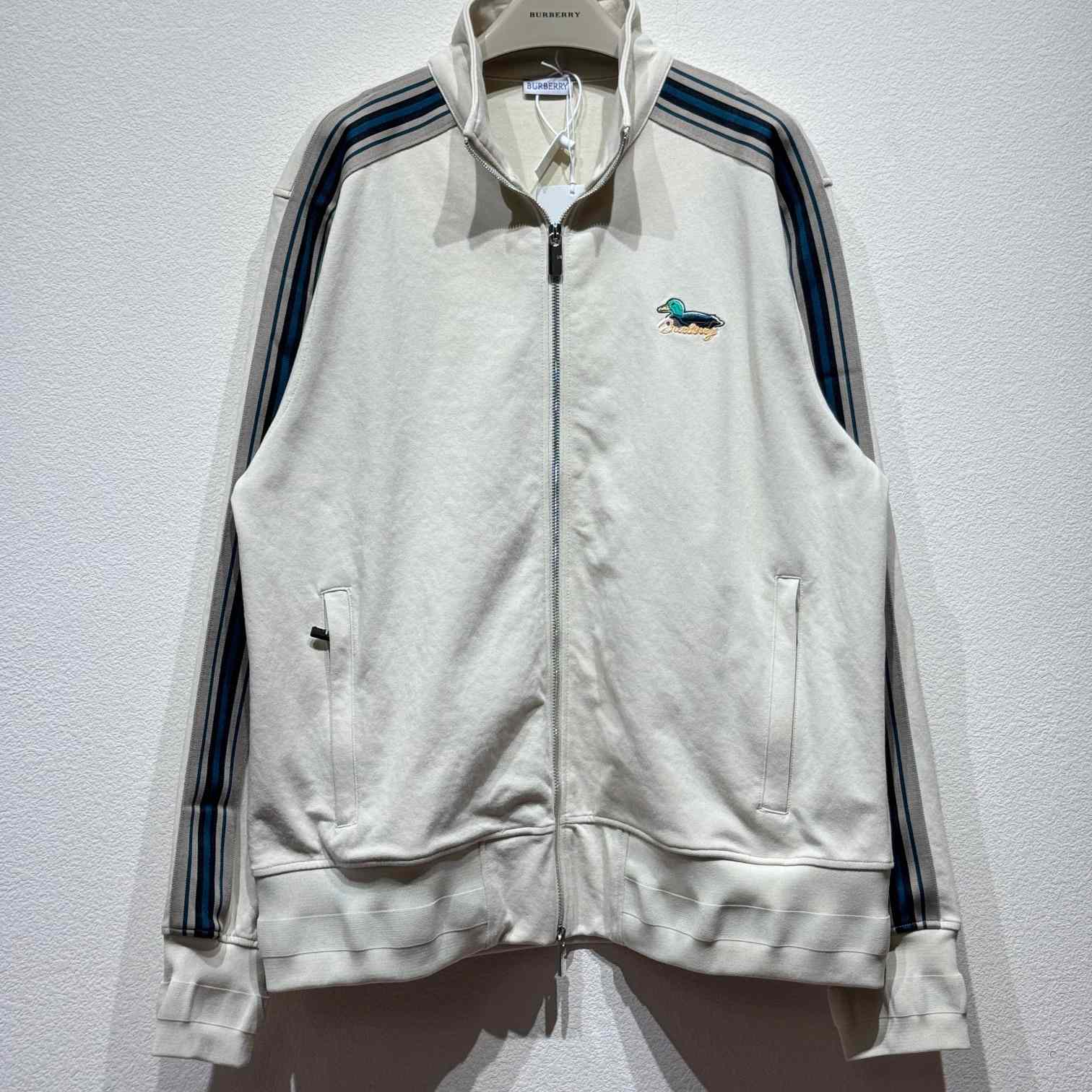 Burberry Striped Jersey Track Jacket - DesignerGu