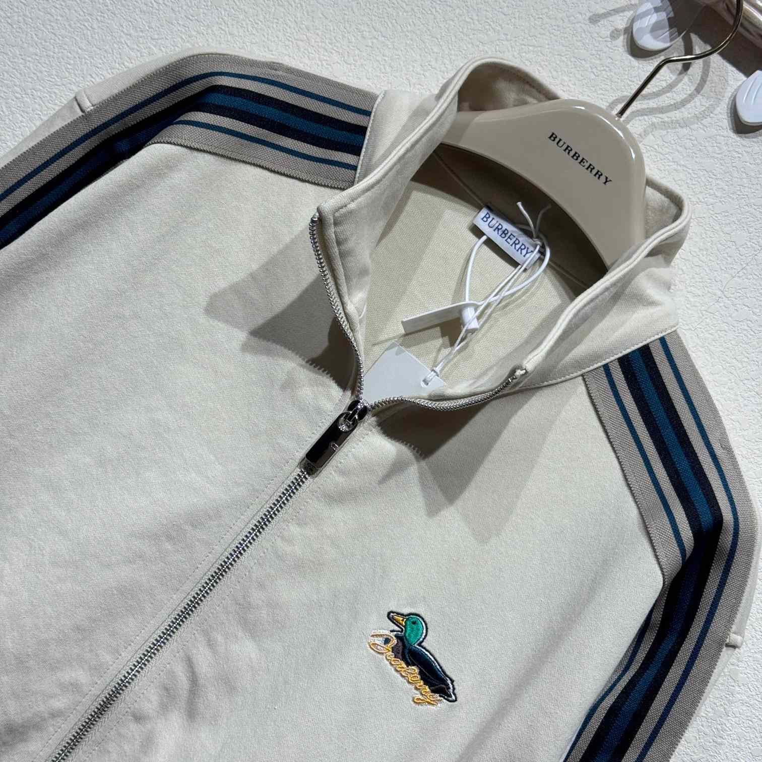 Burberry Striped Jersey Track Jacket - DesignerGu