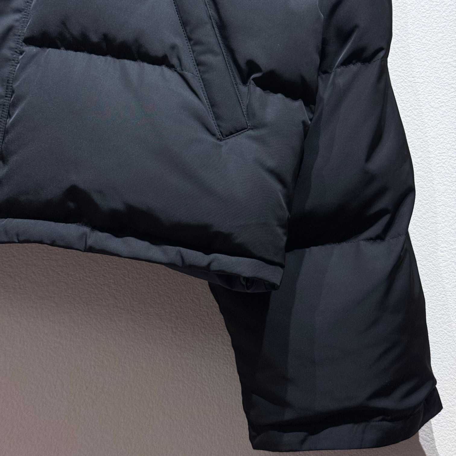 Balenciaga Loop Sport Icon Reversible Puffer In Black/blue - DesignerGu