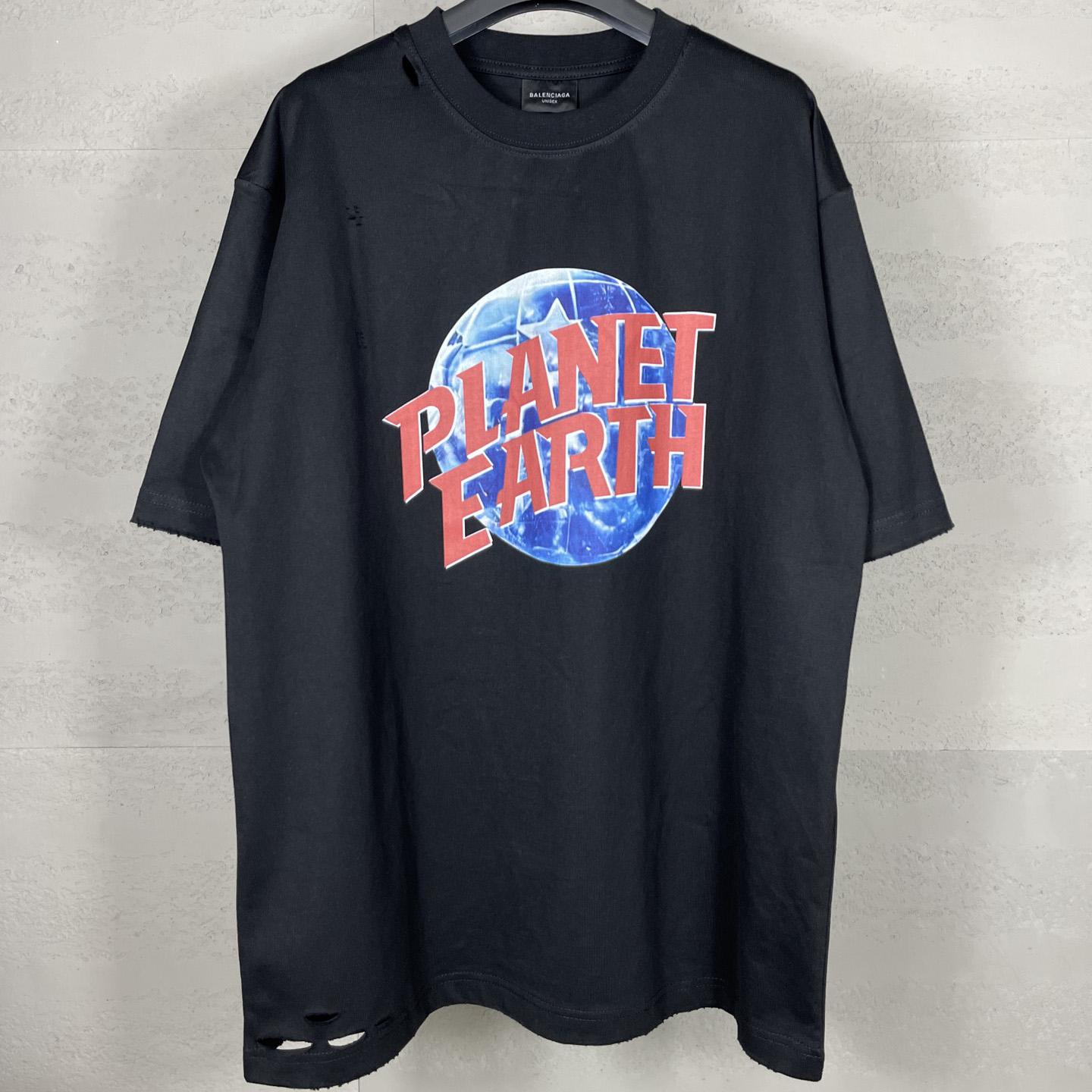 Balenciaga Planet Earth T-Shirt Oversized  - DesignerGu