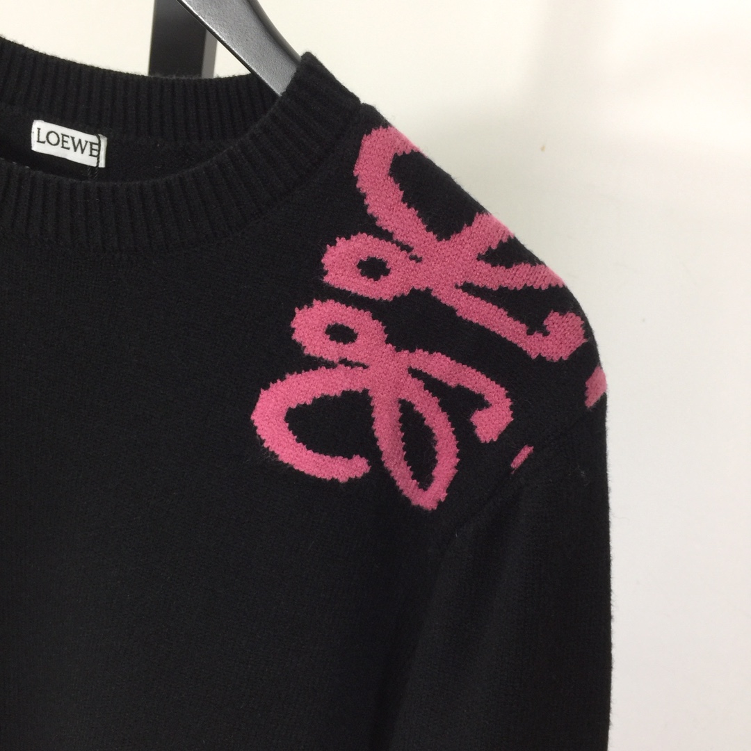 Loewe Logo Wool Sweater - DesignerGu