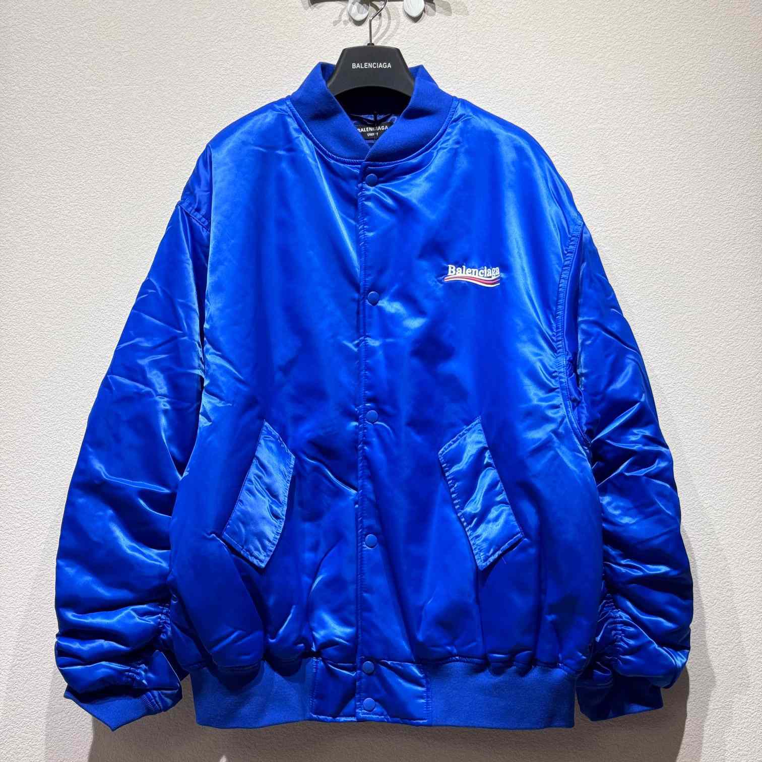 Balenciaga Embroidered-logo Bomber Jacket - DesignerGu