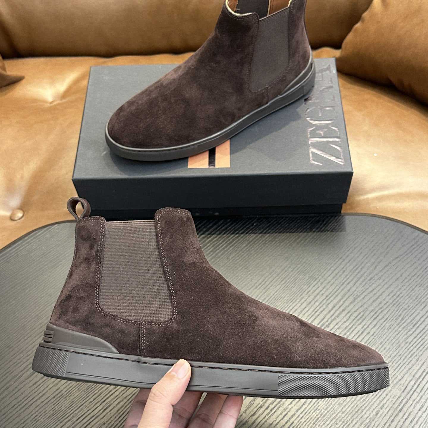 Zegna Suede Boots - DesignerGu