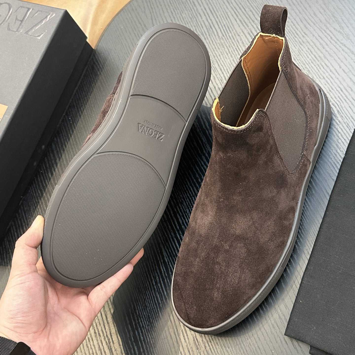 Zegna Suede Boots - DesignerGu