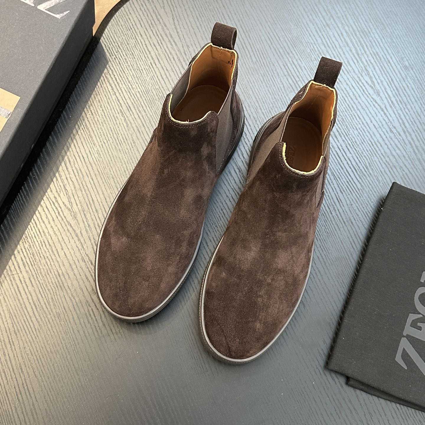 Zegna Suede Boots - DesignerGu