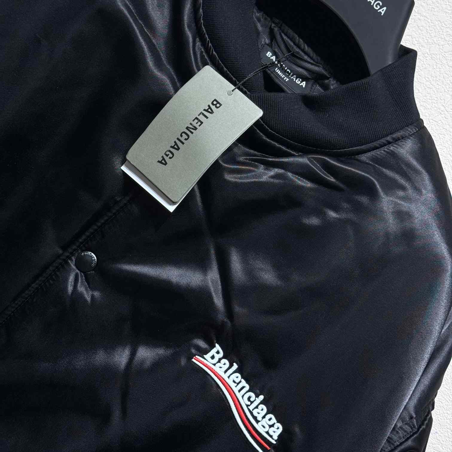 Balenciaga Embroidered-logo Bomber Jacket - DesignerGu