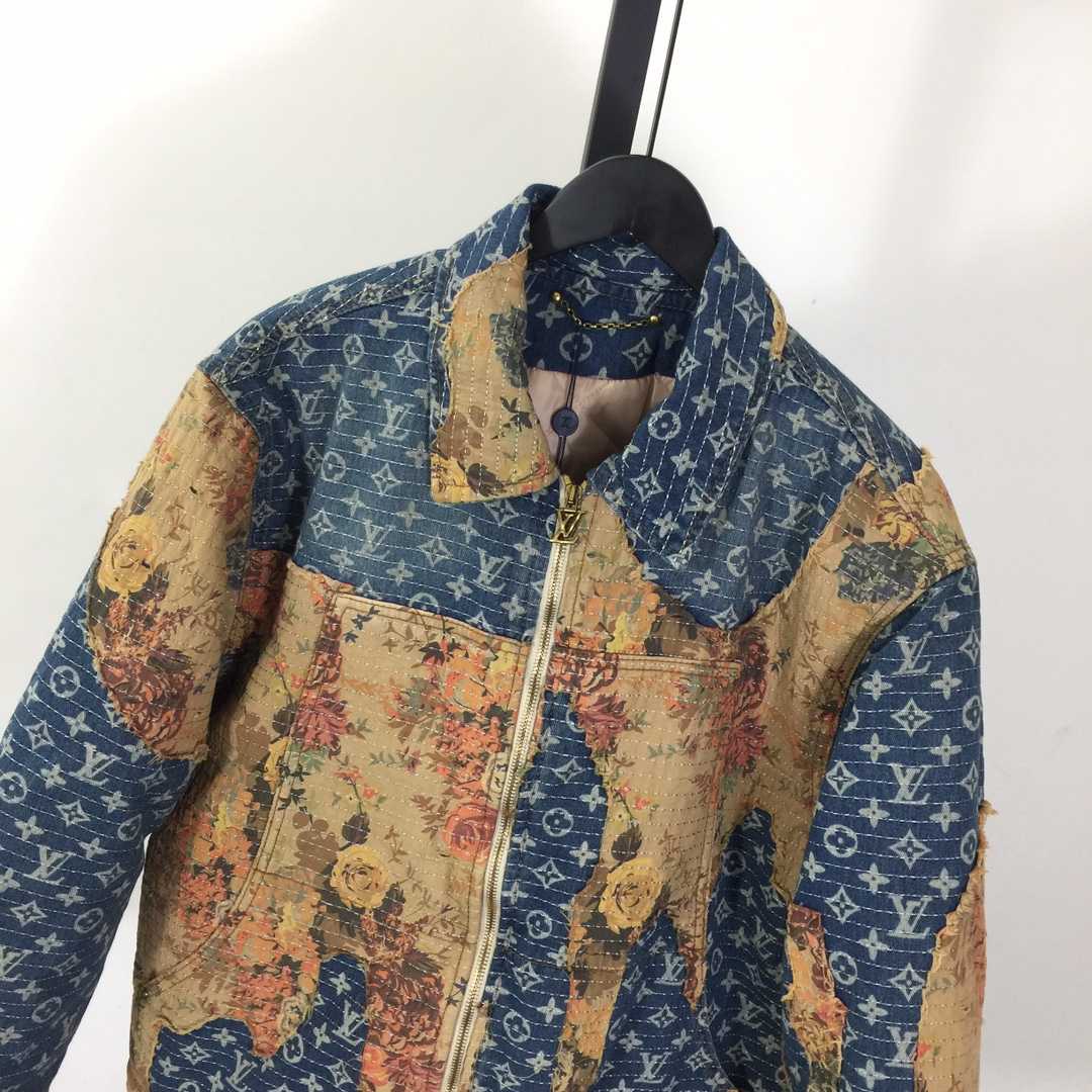 Louis Vuitton Destroyed Workwear Denim Jacket - DesignerGu