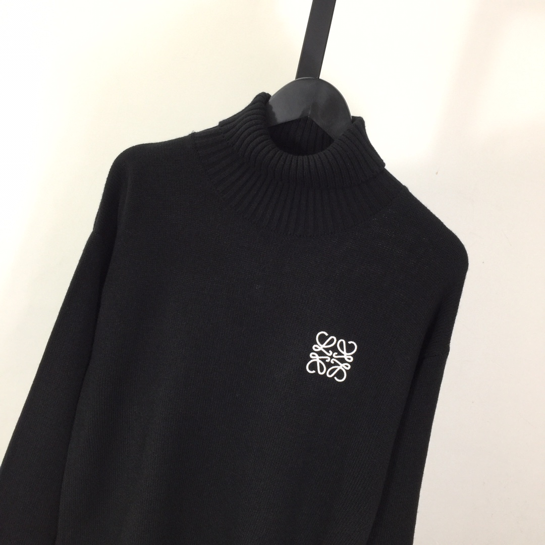 Loewe Logo-Embroidered Wool Sweater - DesignerGu