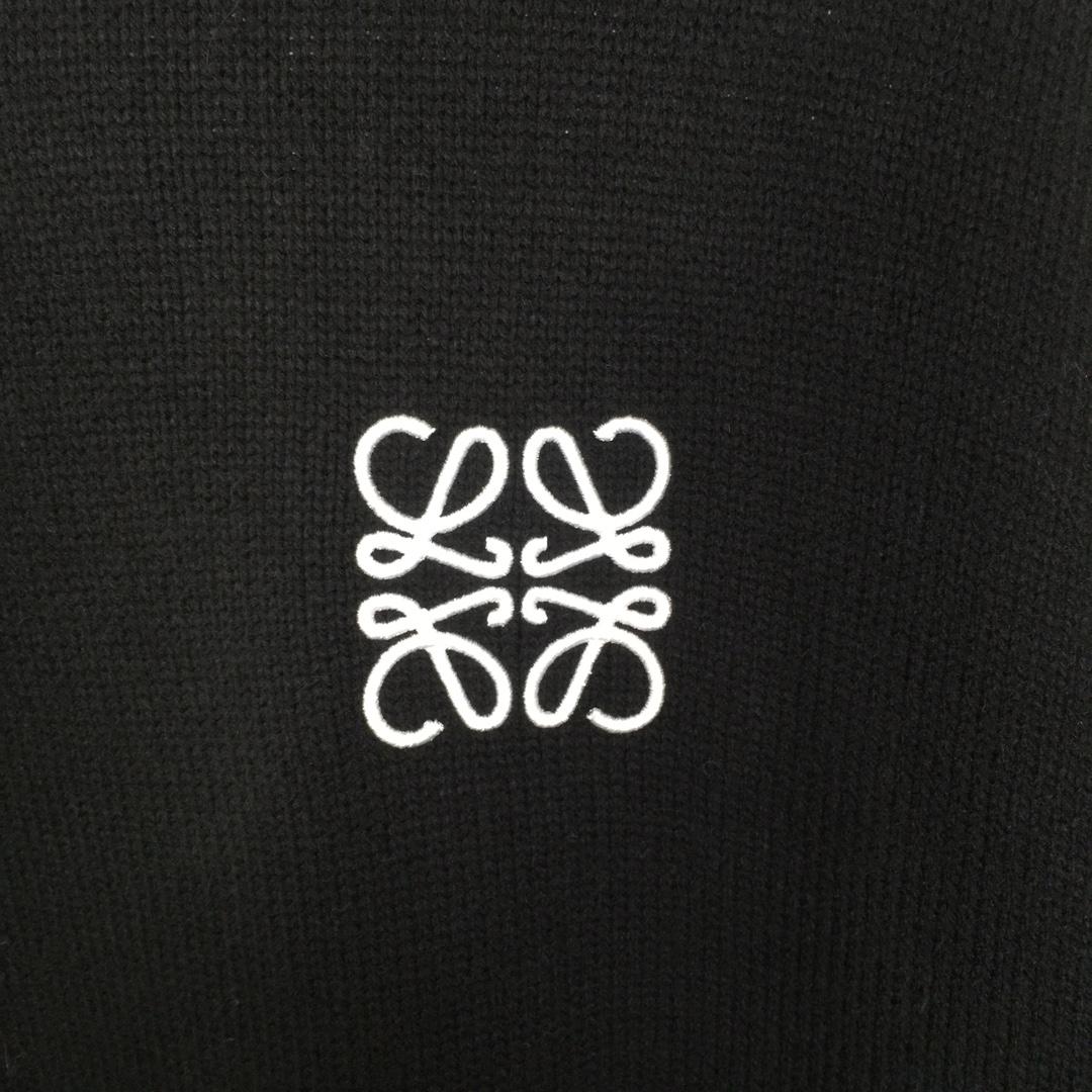 Loewe Logo-Embroidered Wool Sweater - DesignerGu