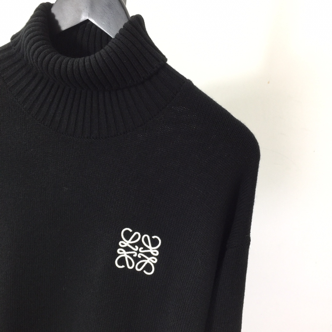 Loewe Logo-Embroidered Wool Sweater - DesignerGu