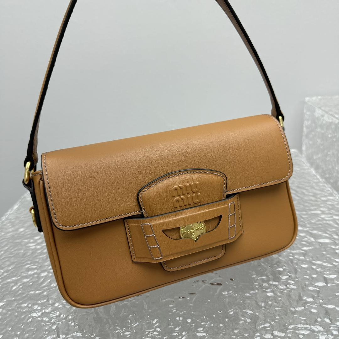 Miu Miu Penny Leather Bag - DesignerGu