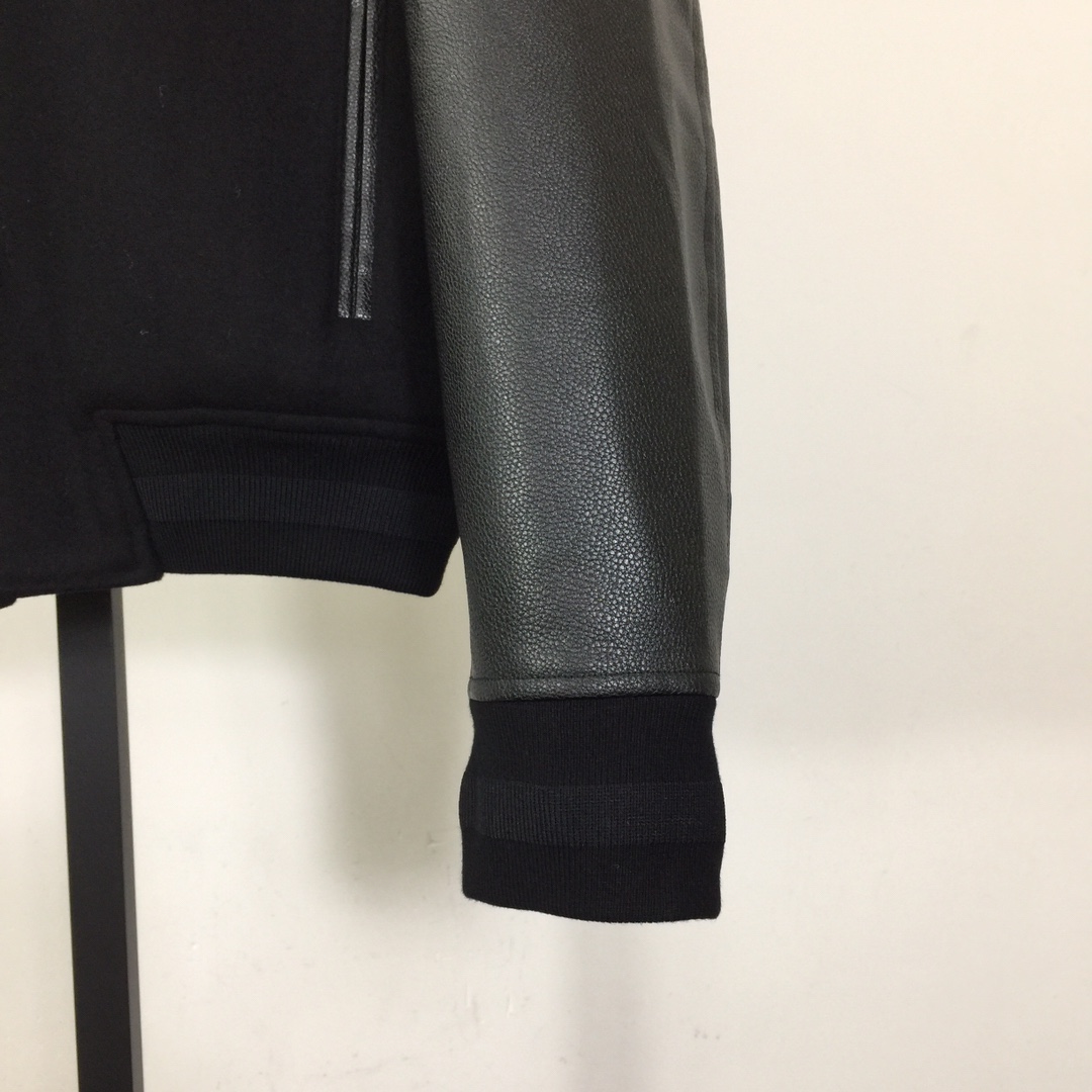 Givenchy Varsity Jacket In Wool And Leather With 4G Detail - DesignerGu