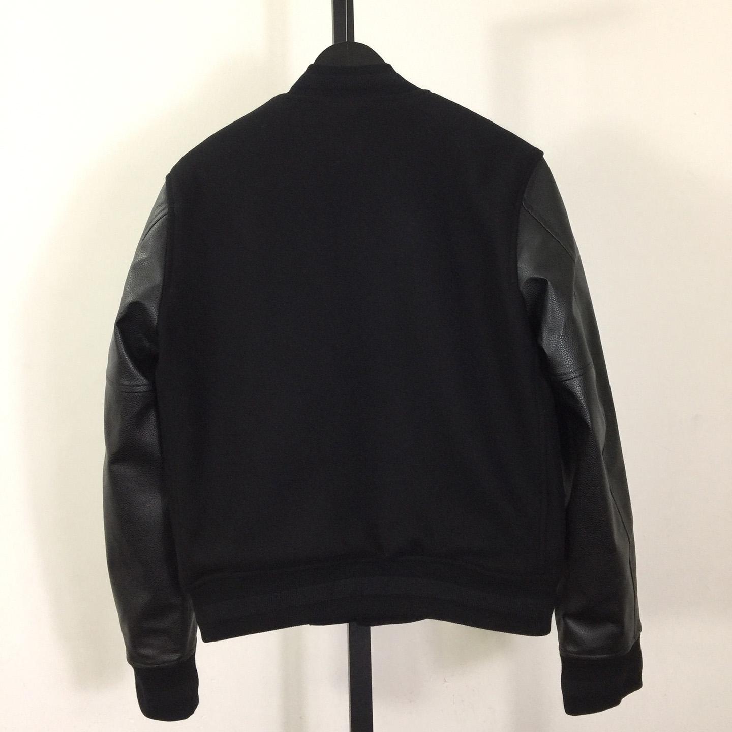 Givenchy Varsity Jacket In Wool And Leather With 4G Detail - DesignerGu