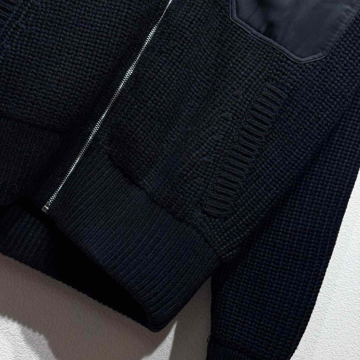 Prada Wool And Cashmere Cardigan With Re-Nylon Details - DesignerGu