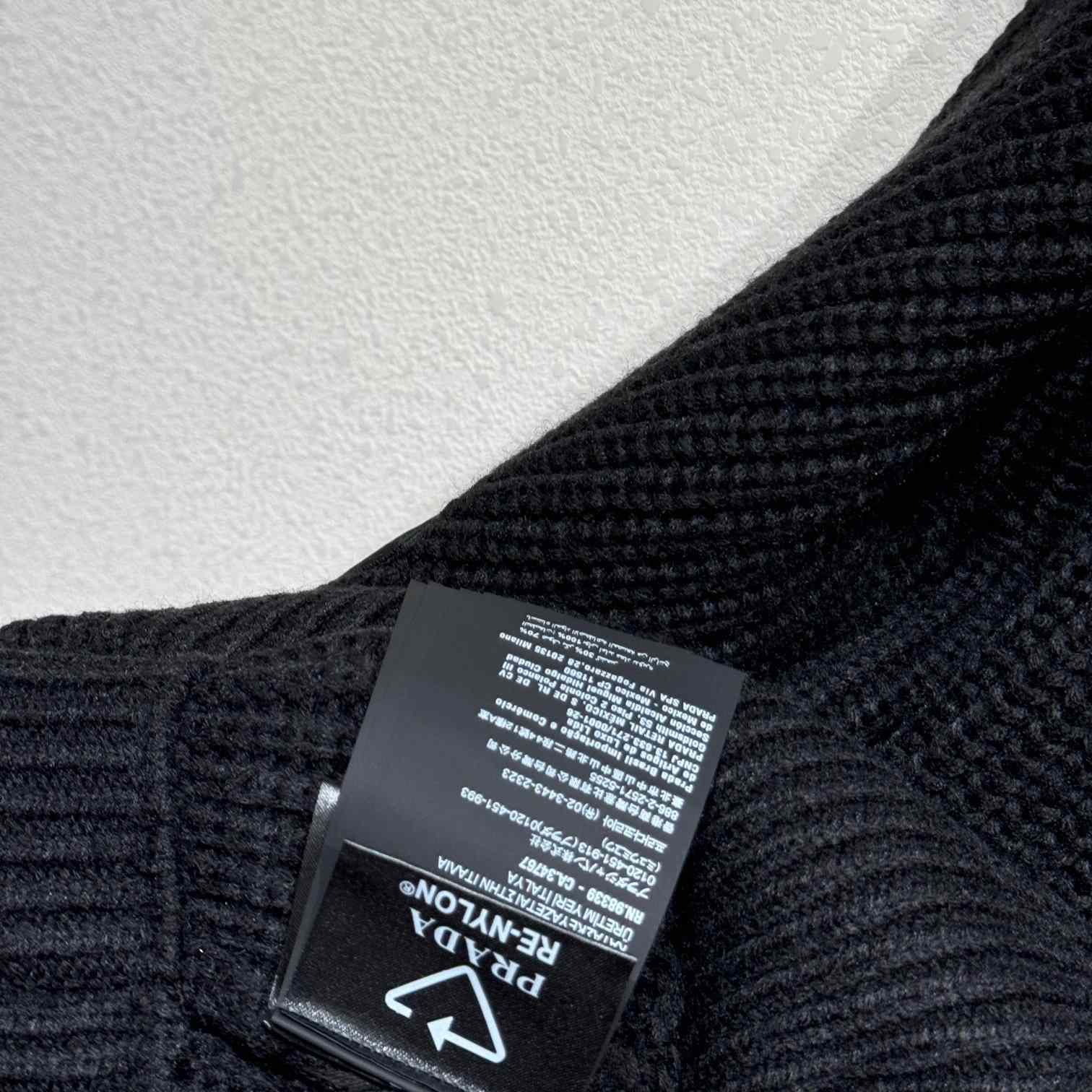 Prada Wool And Cashmere Cardigan With Re-Nylon Details - DesignerGu