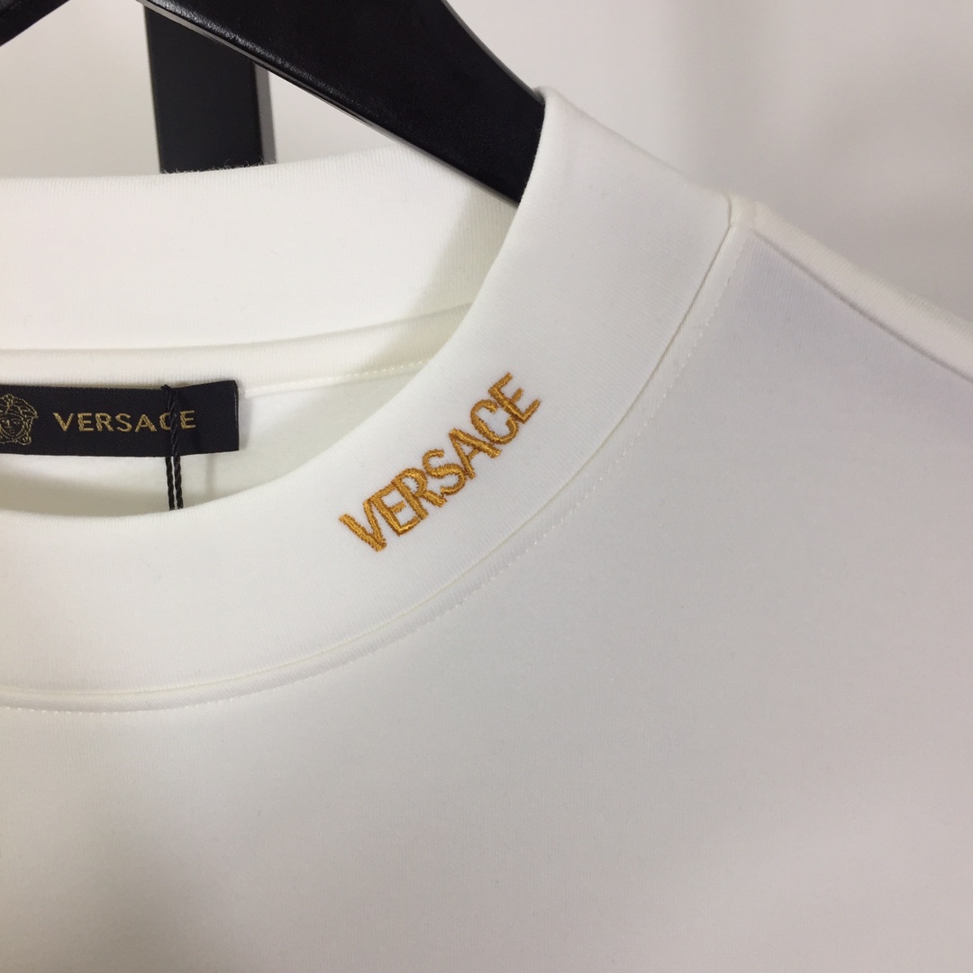 Versace Logo Long Sleeve Tee - DesignerGu