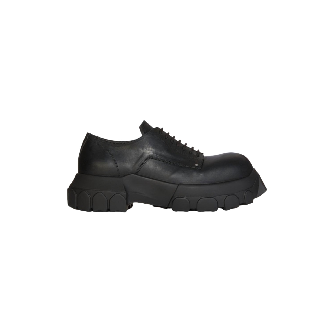 Rick Owens Bozo Tractor Leather Derby Shoes - DesignerGu