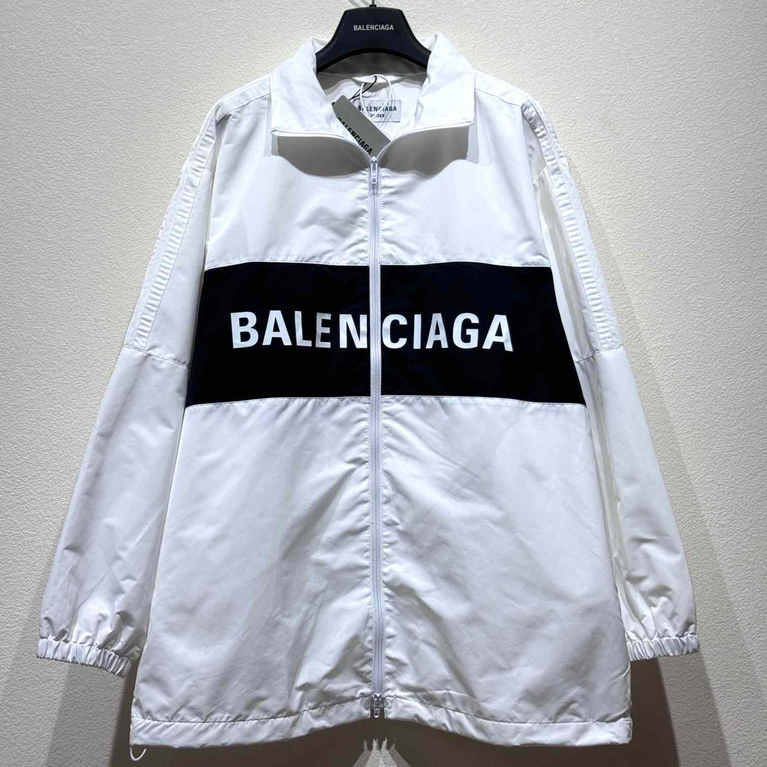 Balenciaga Logo-print Zip-up Windbreaker - DesignerGu