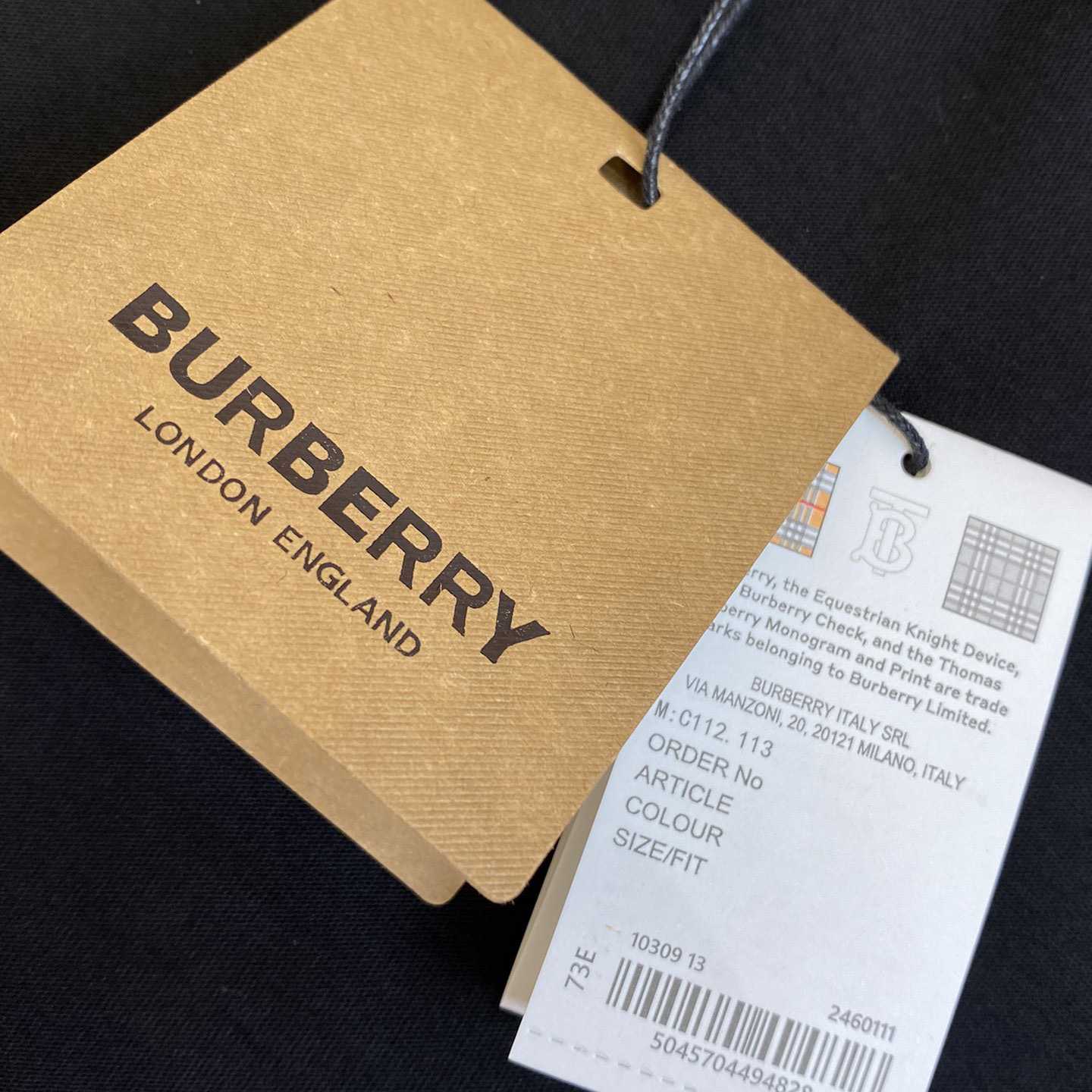 Burberry Check Pocket Cotton T-shirt - DesignerGu