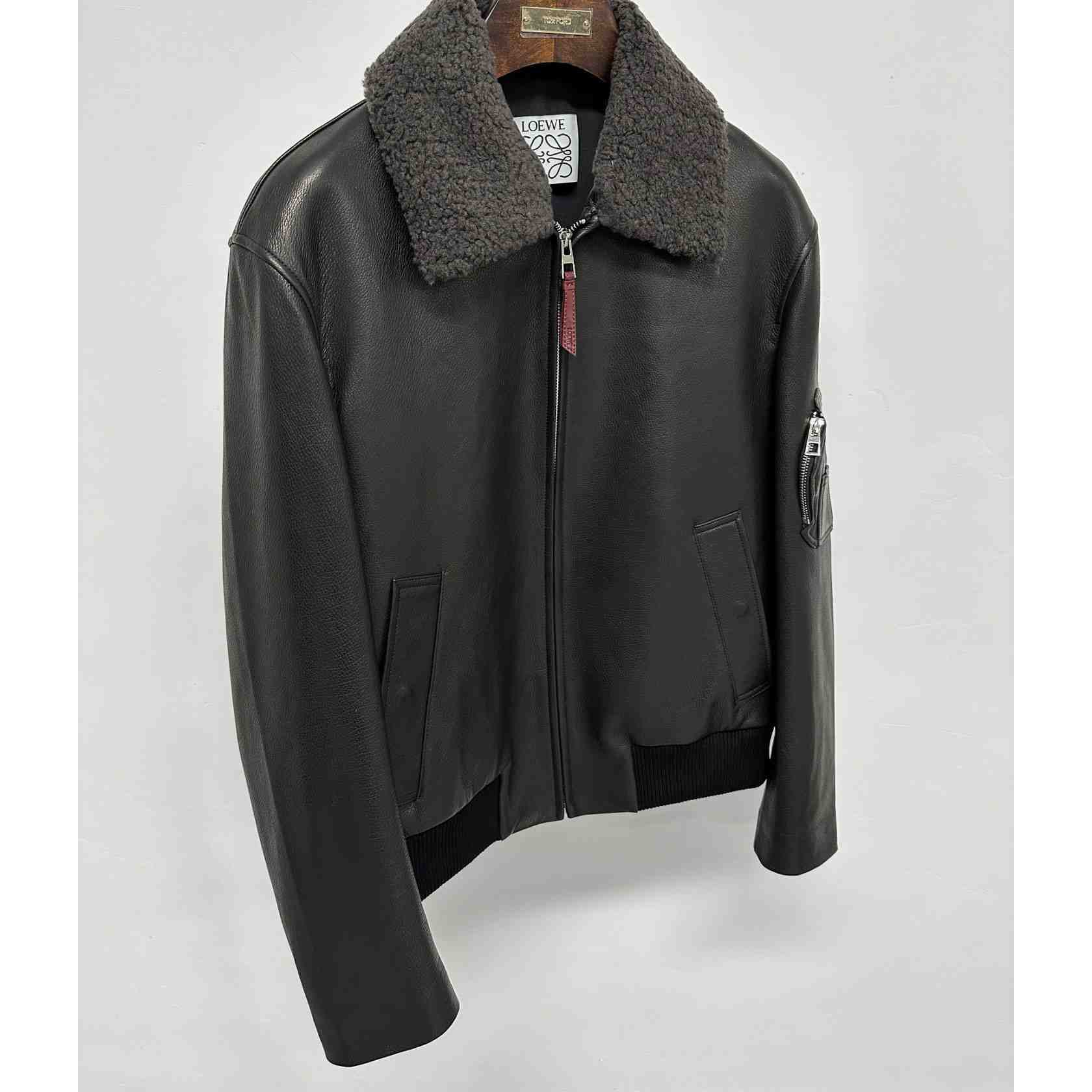 Loewe Bomber Jacket In Nappa Lambskin - DesignerGu