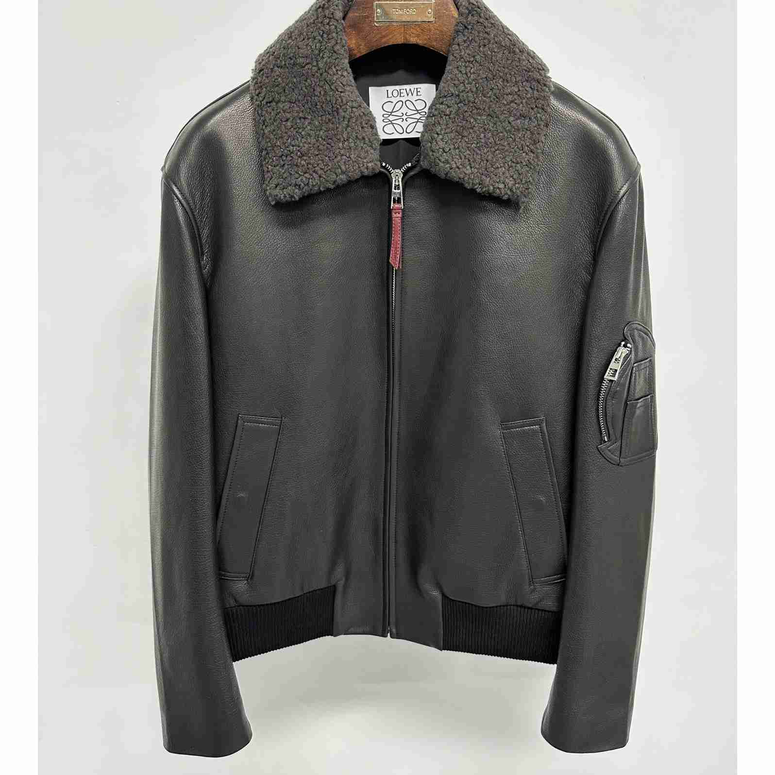 Loewe Bomber Jacket In Nappa Lambskin - DesignerGu