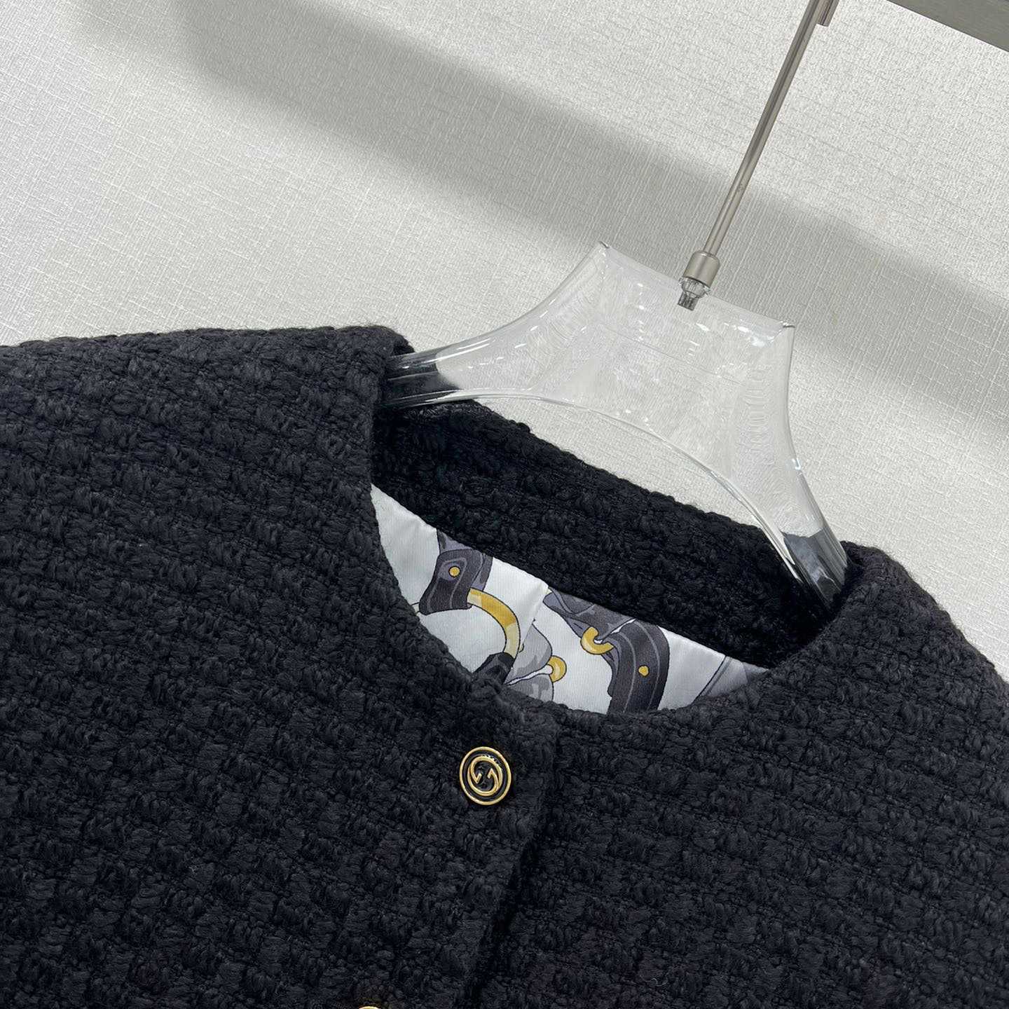 Gucci Tweed Damier Jacket - DesignerGu