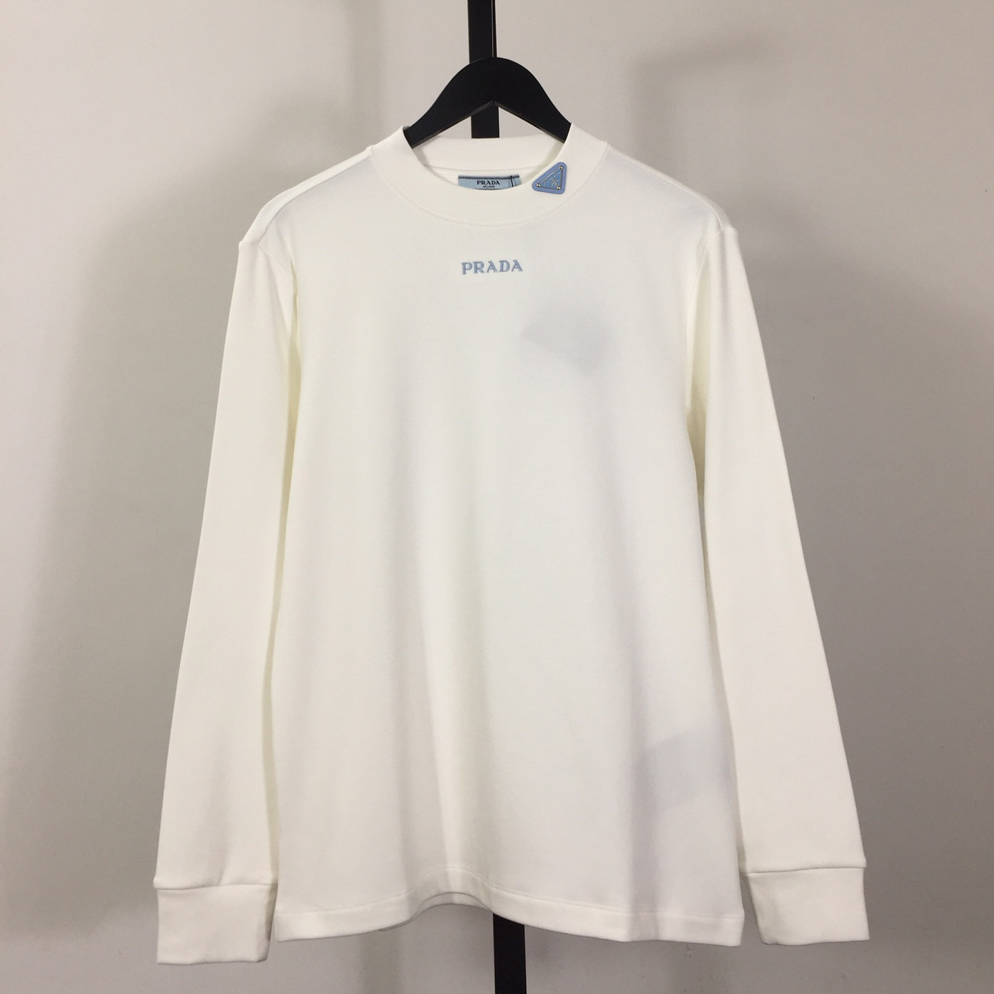 Prada Long-sleeved Cotton T-shirt - DesignerGu