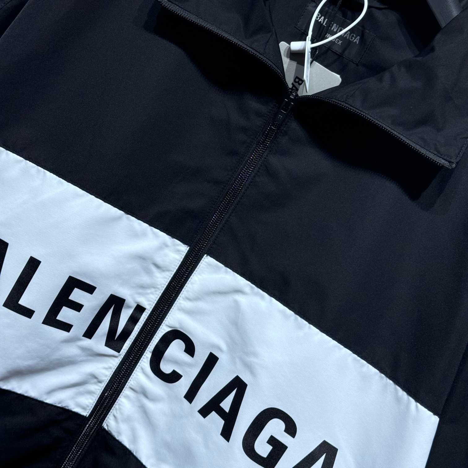 Balenciaga Logo-print Zip-up Windbreaker - DesignerGu