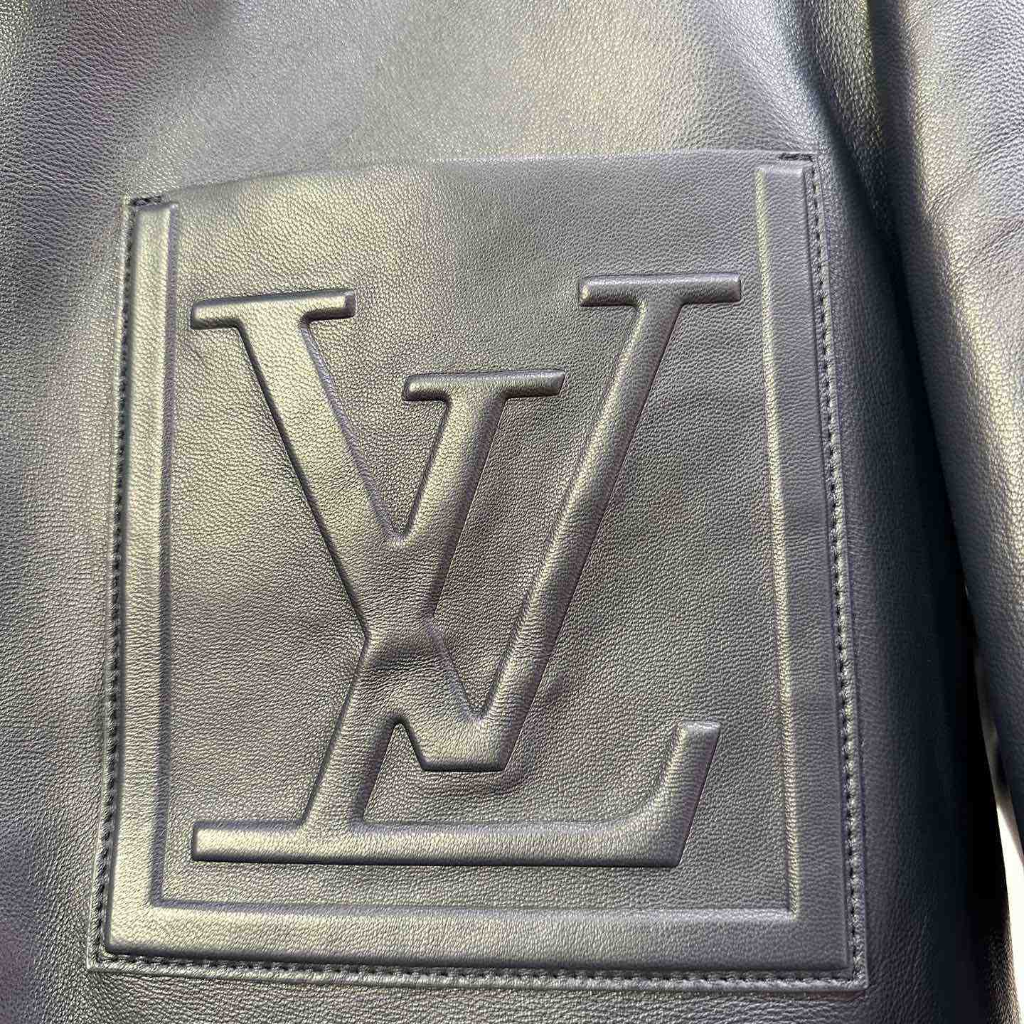 Louis Vuitton Chic Leather Blouson With 3D Details   1AFVPT - DesignerGu