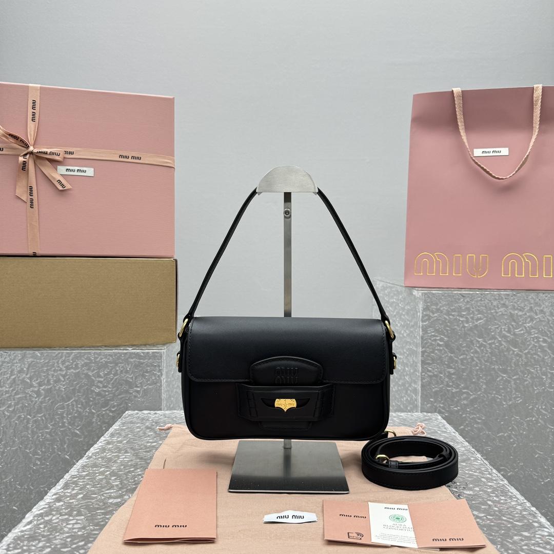 Miu Miu Penny Leather Bag - DesignerGu