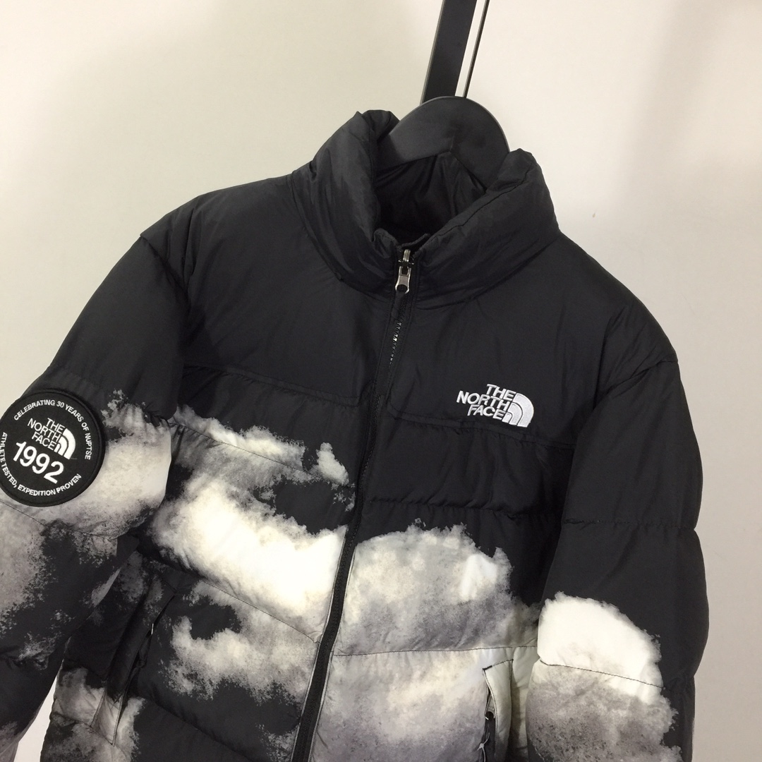 The North Face Printed 92 Retro Anniversary Nuptse Jacket 'Black' - DesignerGu