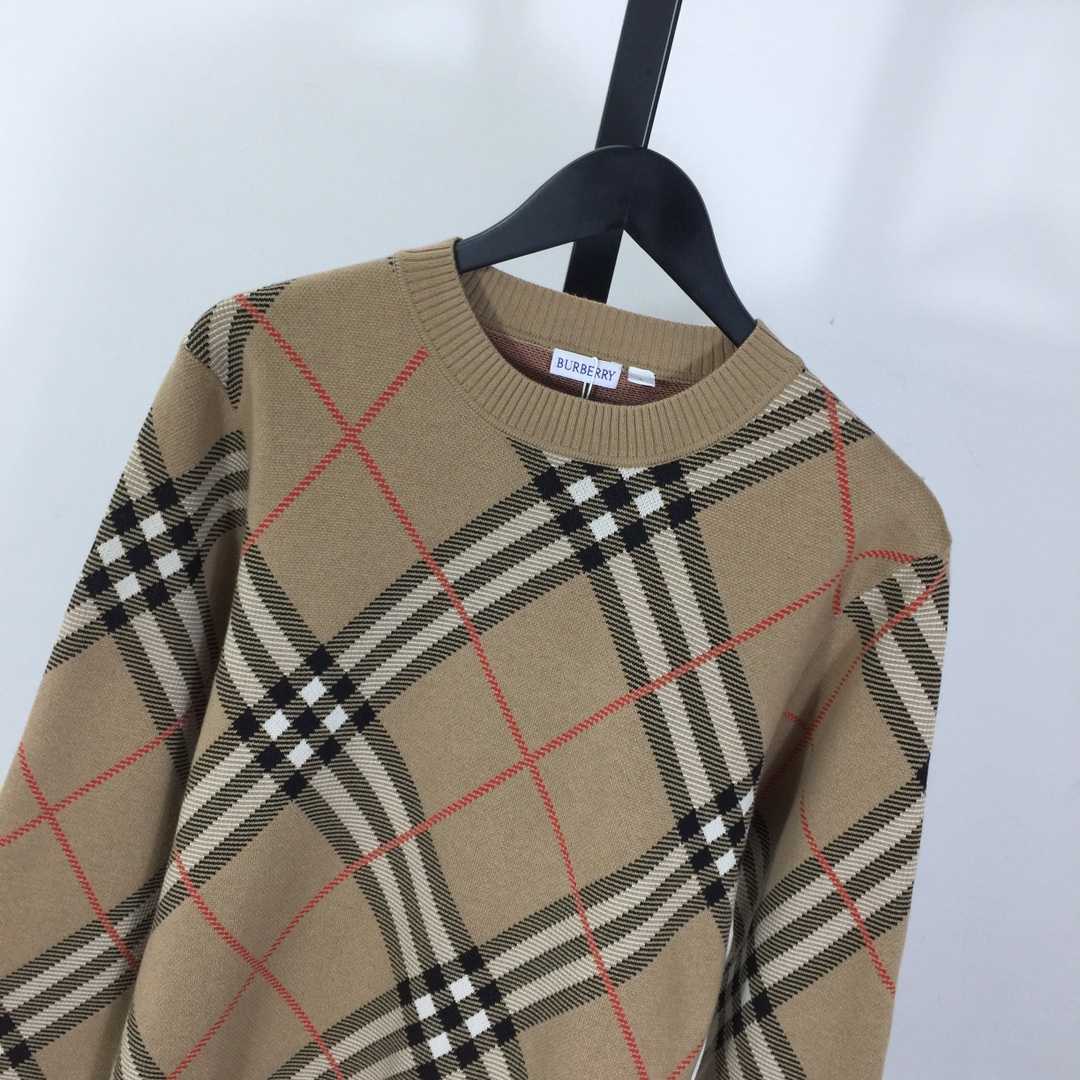 Burberry Check Wool Blend Sweater - DesignerGu