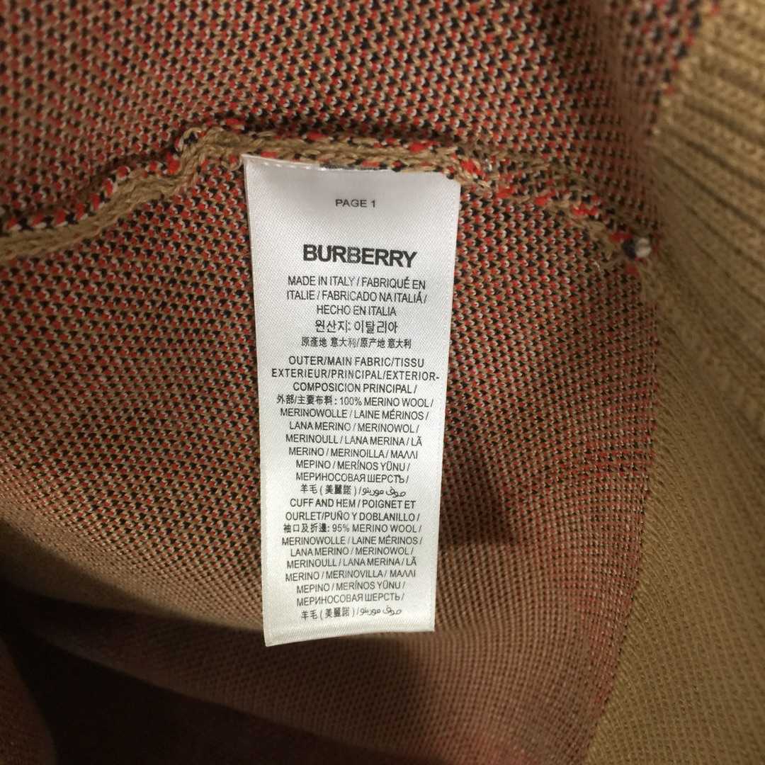 Burberry Check Wool Blend Sweater - DesignerGu