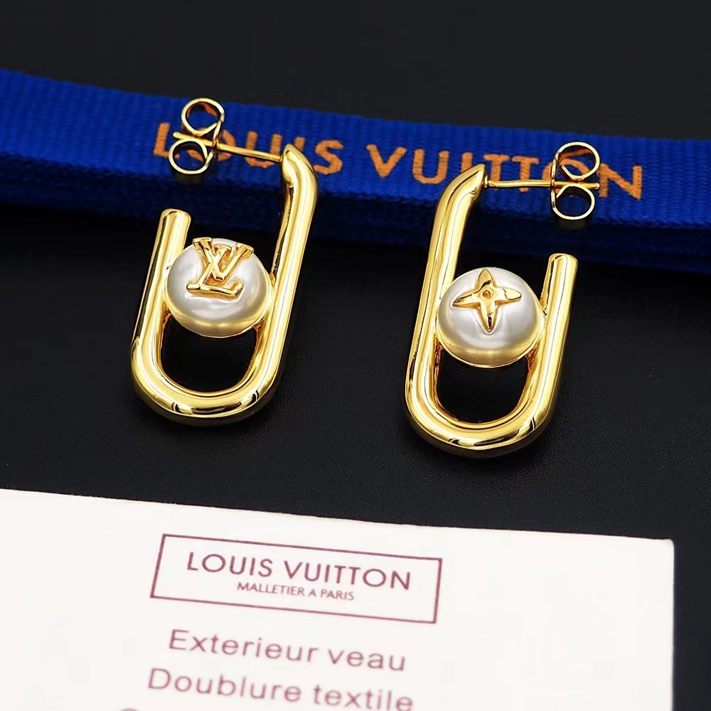 Louis Vuitton My LV Chain Pearls Earrings   M01451 - DesignerGu