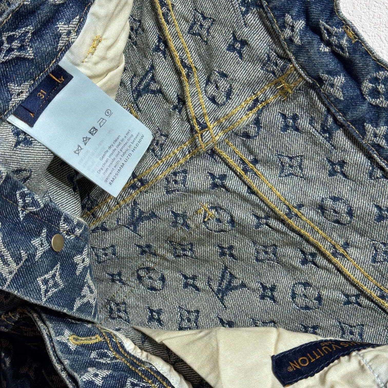 Louis Vuitton Monogram Denim Tailored Pants  1AGIUT - DesignerGu