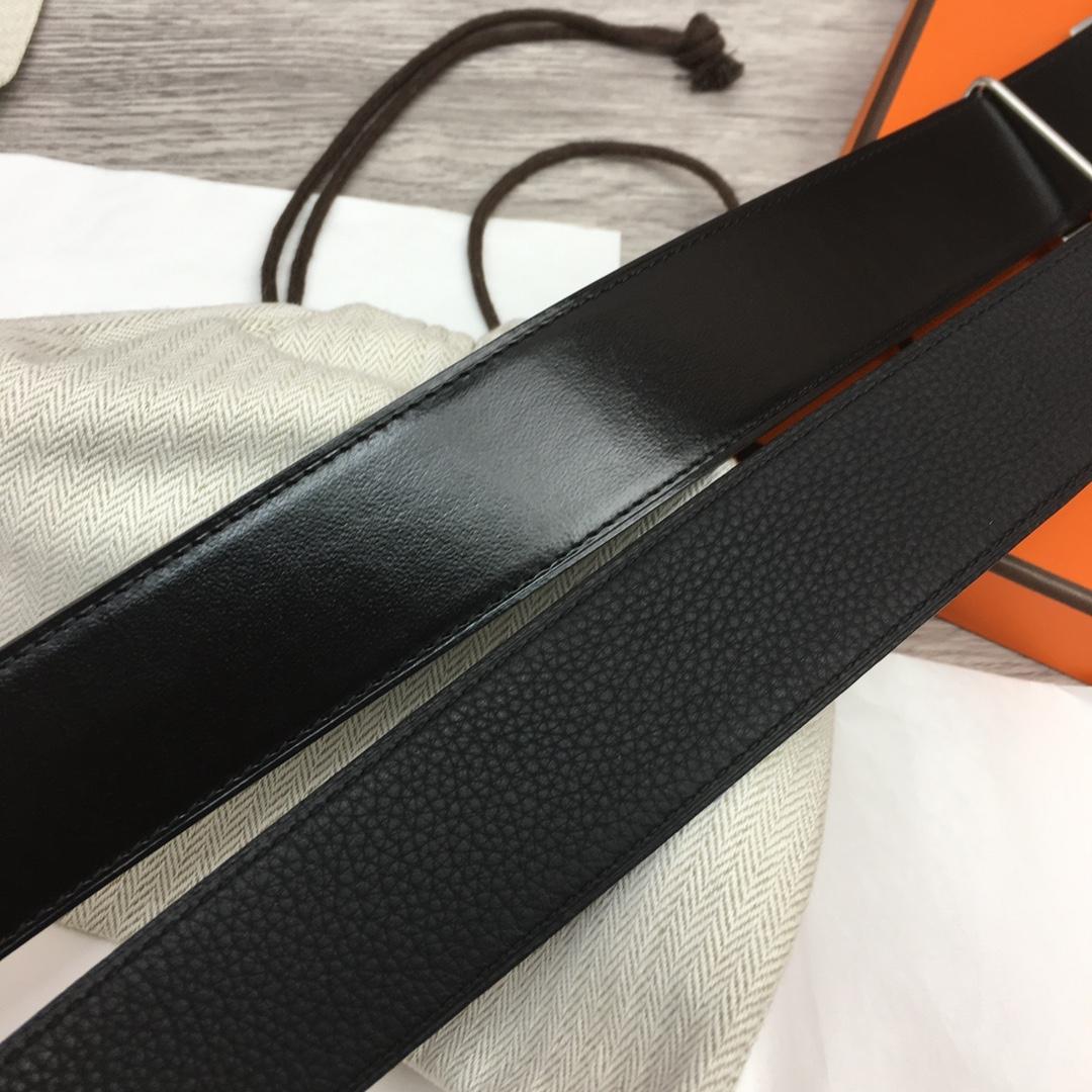 Hermes Leather H Buckle Belt - DesignerGu