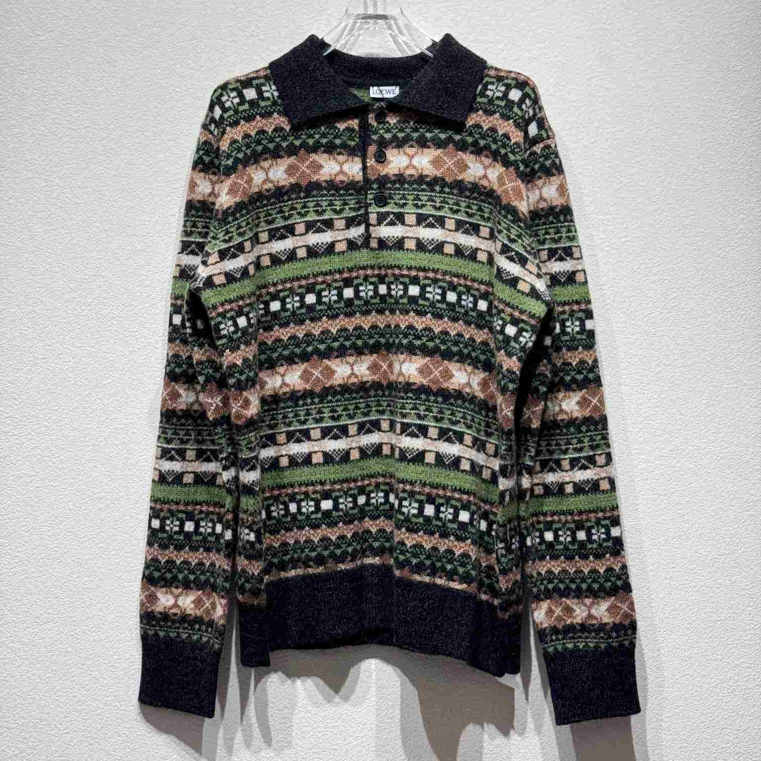 Loewe Polo Sweater In Wool - DesignerGu