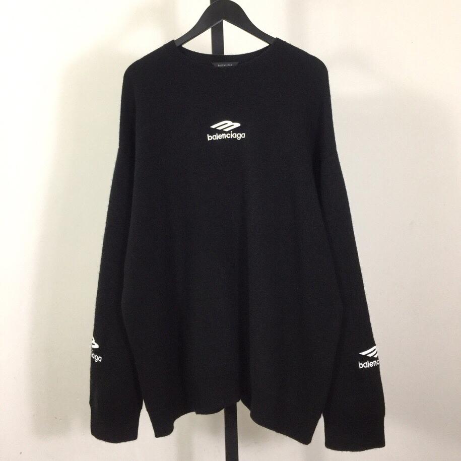 Balenciaga Ski Crewneck In Black - DesignerGu