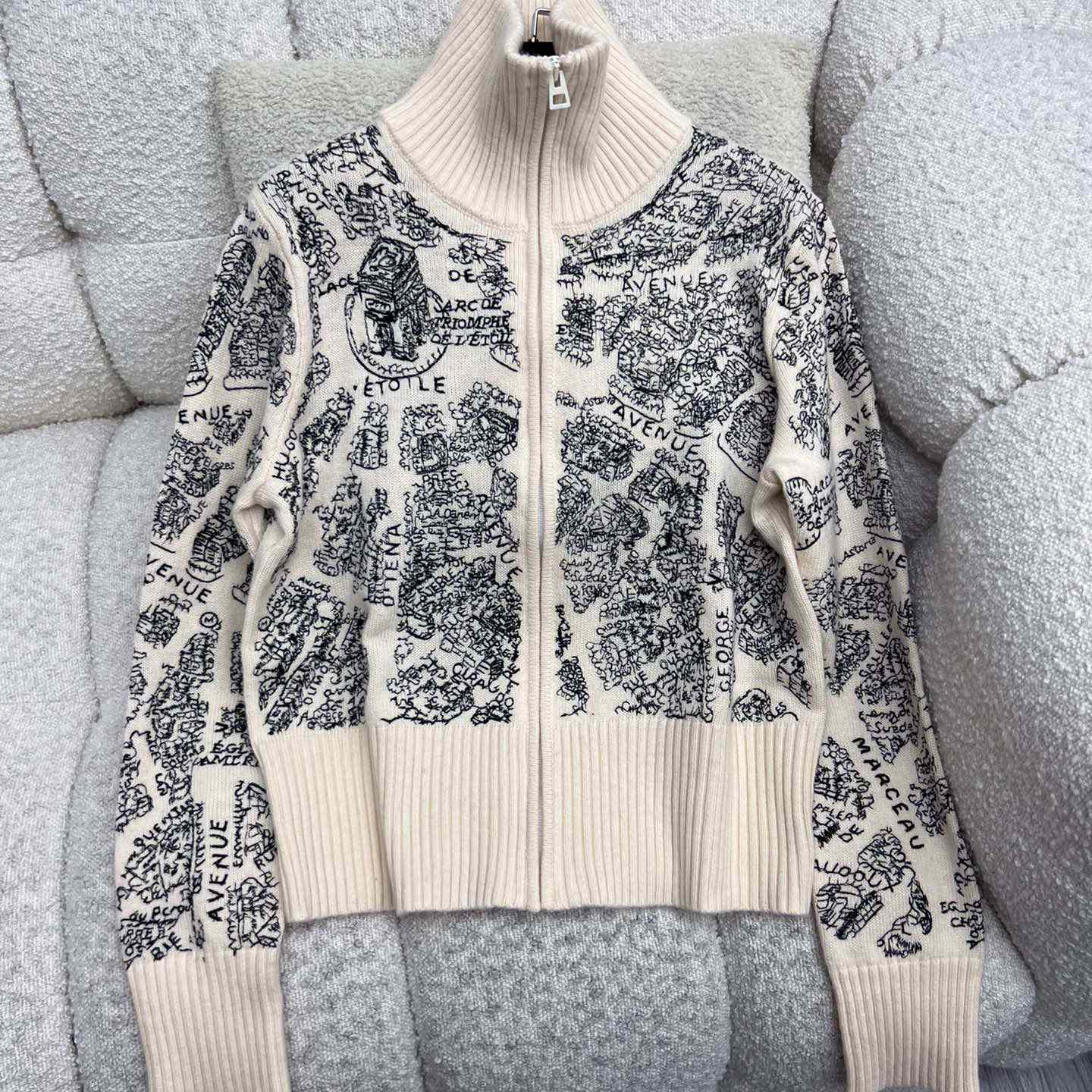 DiorAlps Mock-Neck Cardigan  - DesignerGu