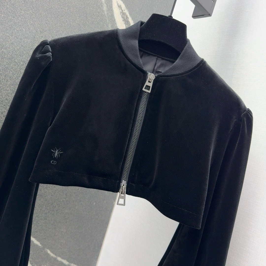 Dior Cropped Bomber Jacket - DesignerGu