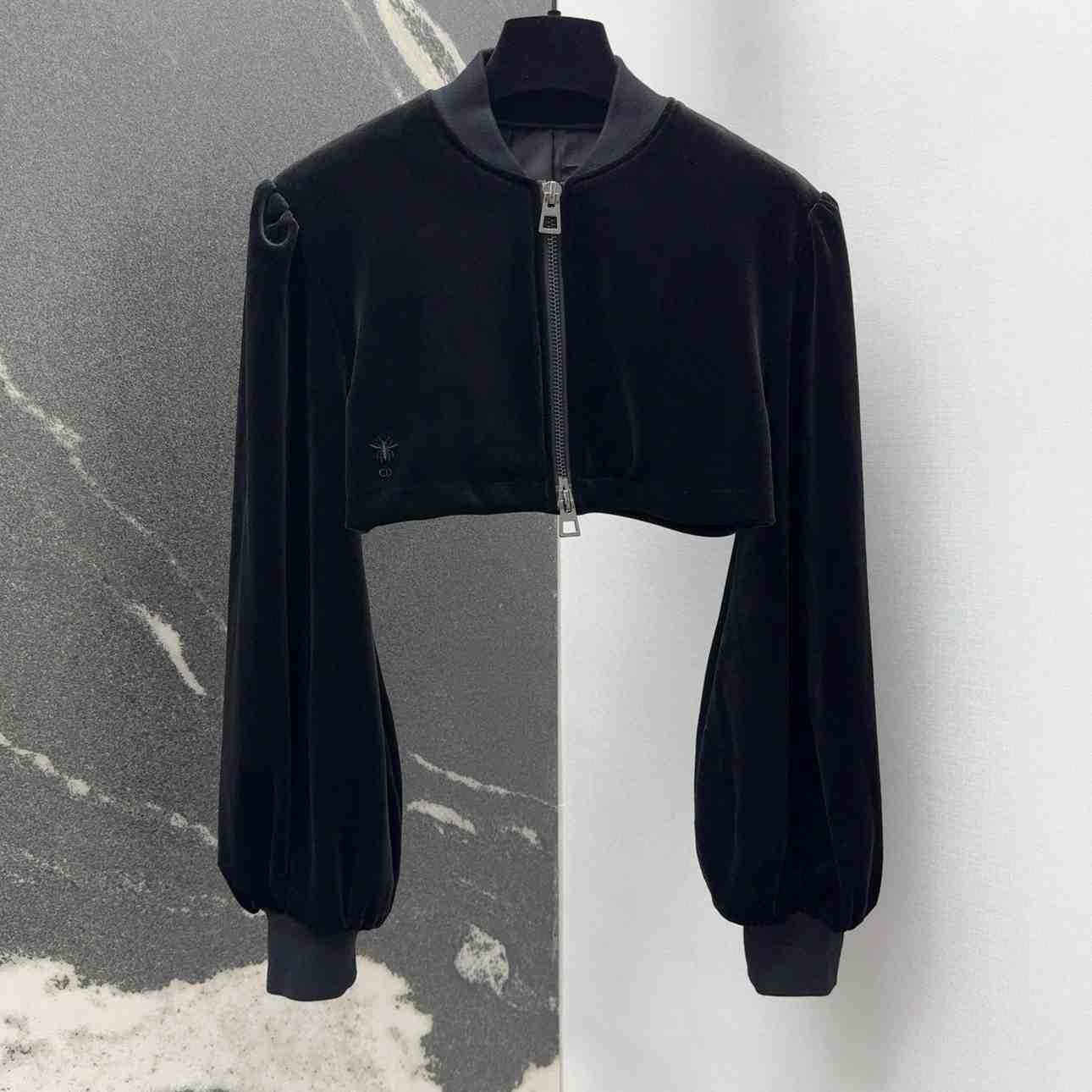 Dior Cropped Bomber Jacket - DesignerGu