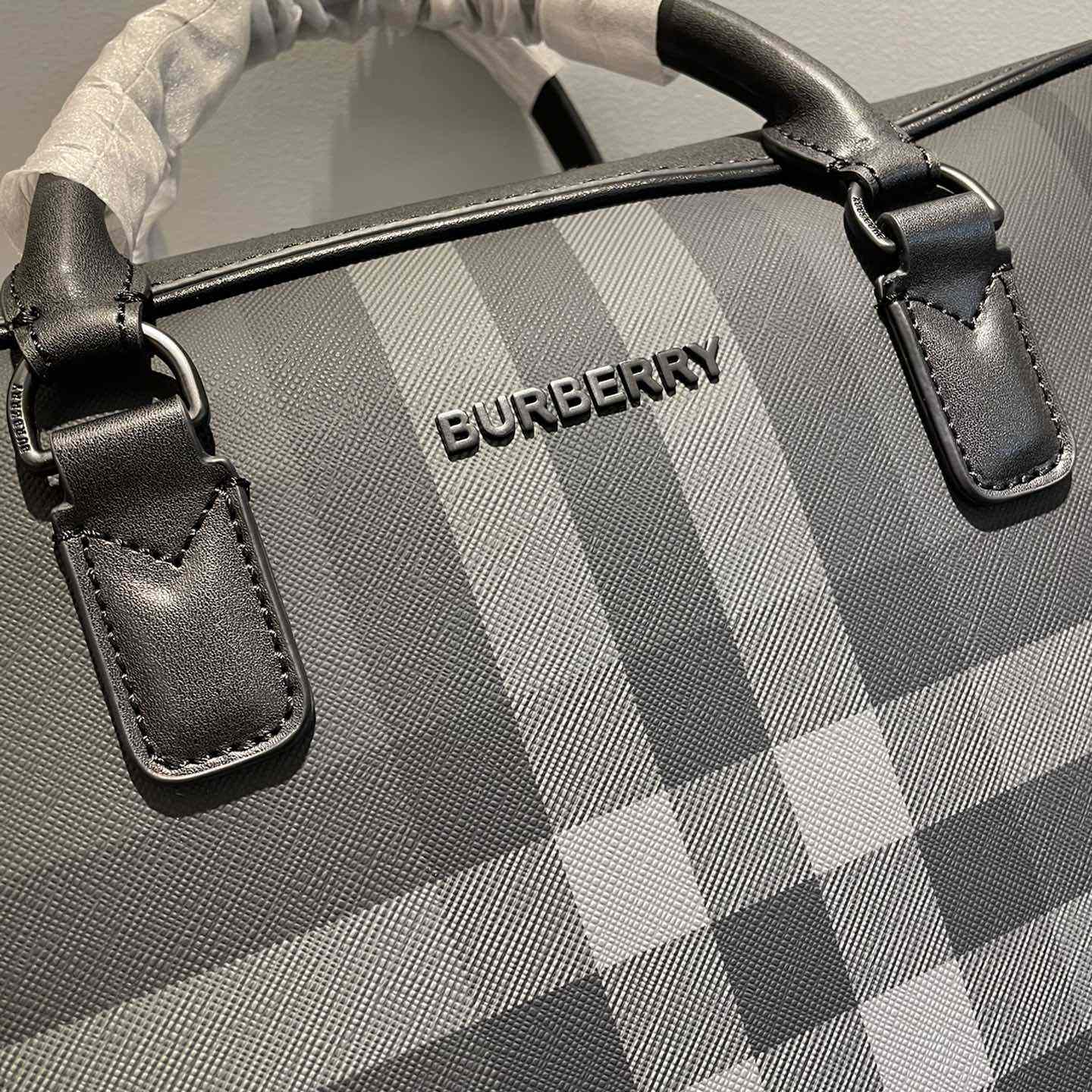 Burberry Ainsworth Checked Zipped Briefcase - DesignerGu