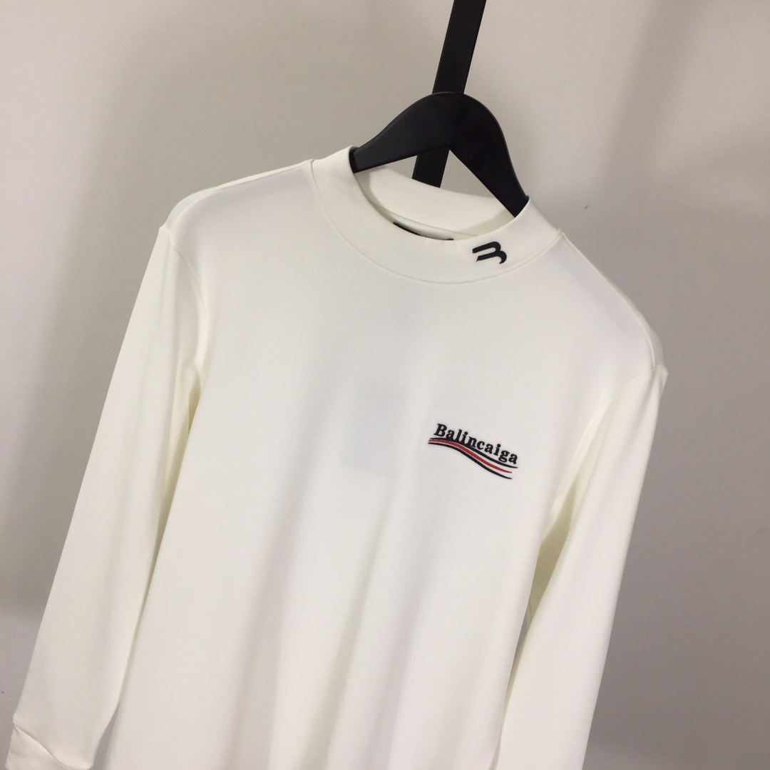 Balenciaga Logo Long Sleeve Tee - DesignerGu